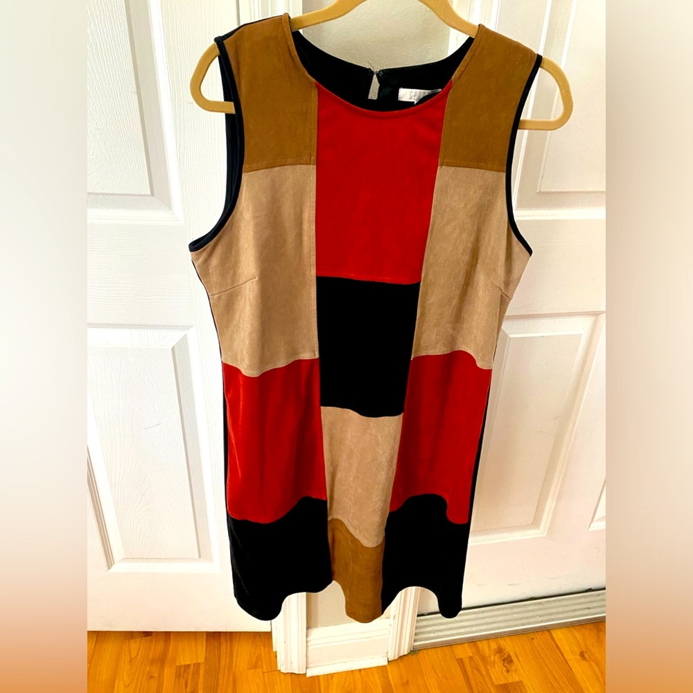 Spense dress women’s size 14. Patchwork beauty,sheath. Excellent condition!